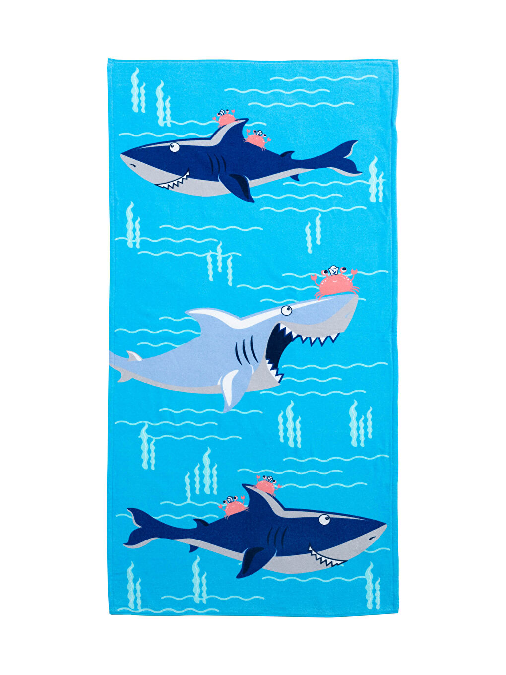 Shark Print Boy Beach Towel 70x150 Cm-1