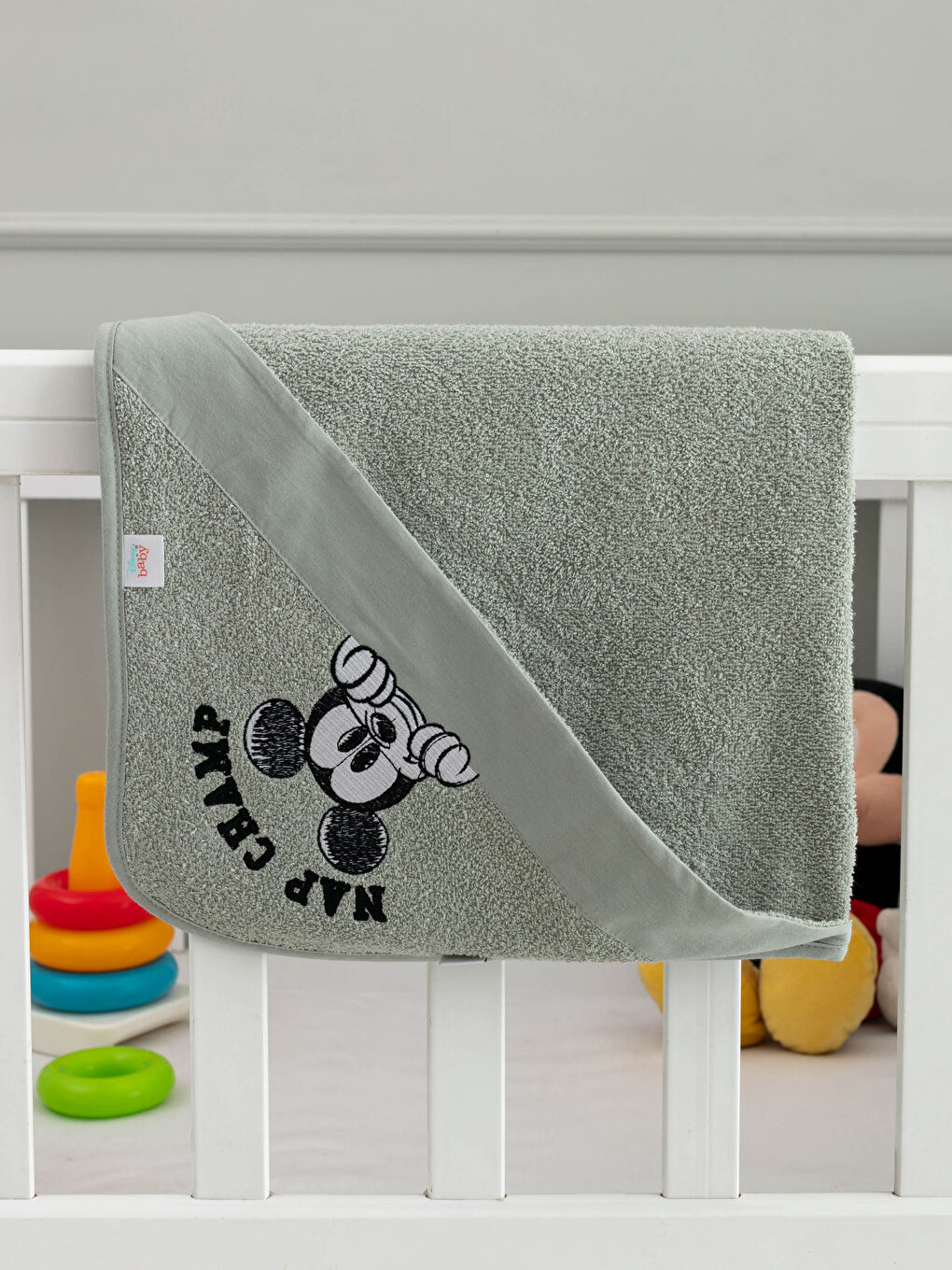 Baby Boy Mickey Mouse Licensed Bath Towel 75x75 Cm