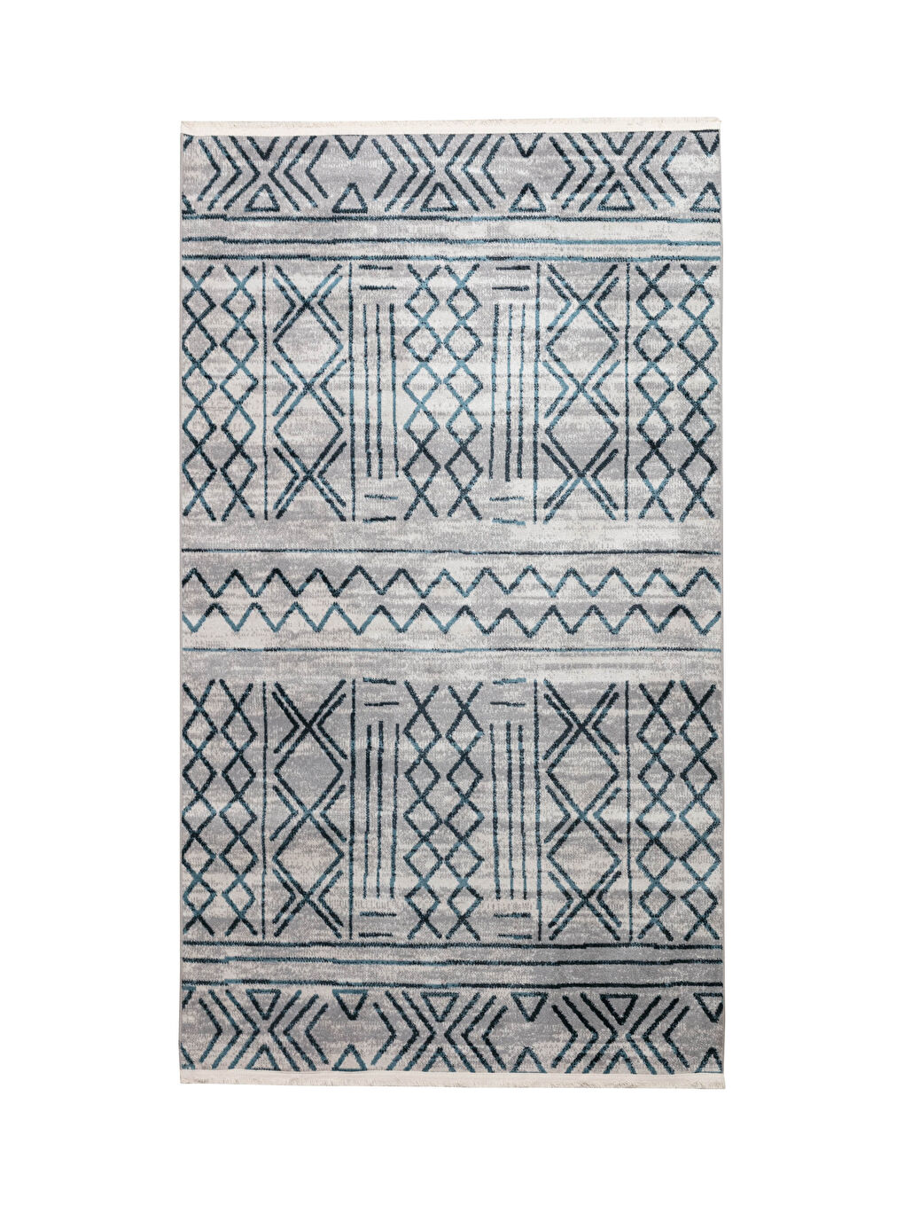 Karışık Etnik Desenli Jakarlı Halı 130x190 cm-1