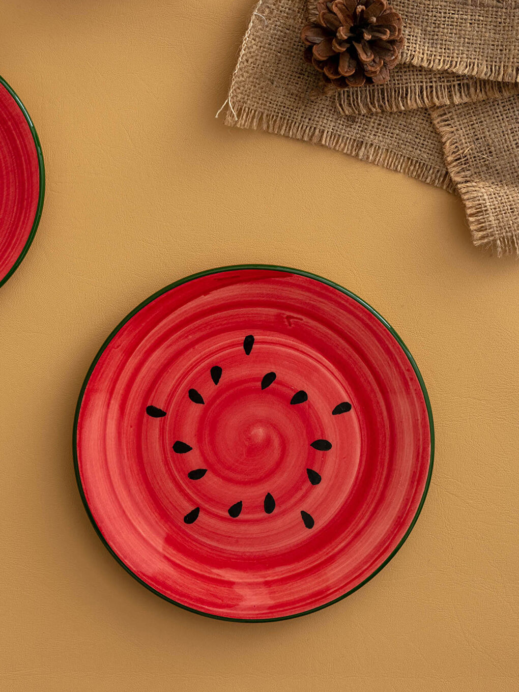 Watermelon Patterned Ceramic Plate 21 Cm -S1K266Z8-F9C