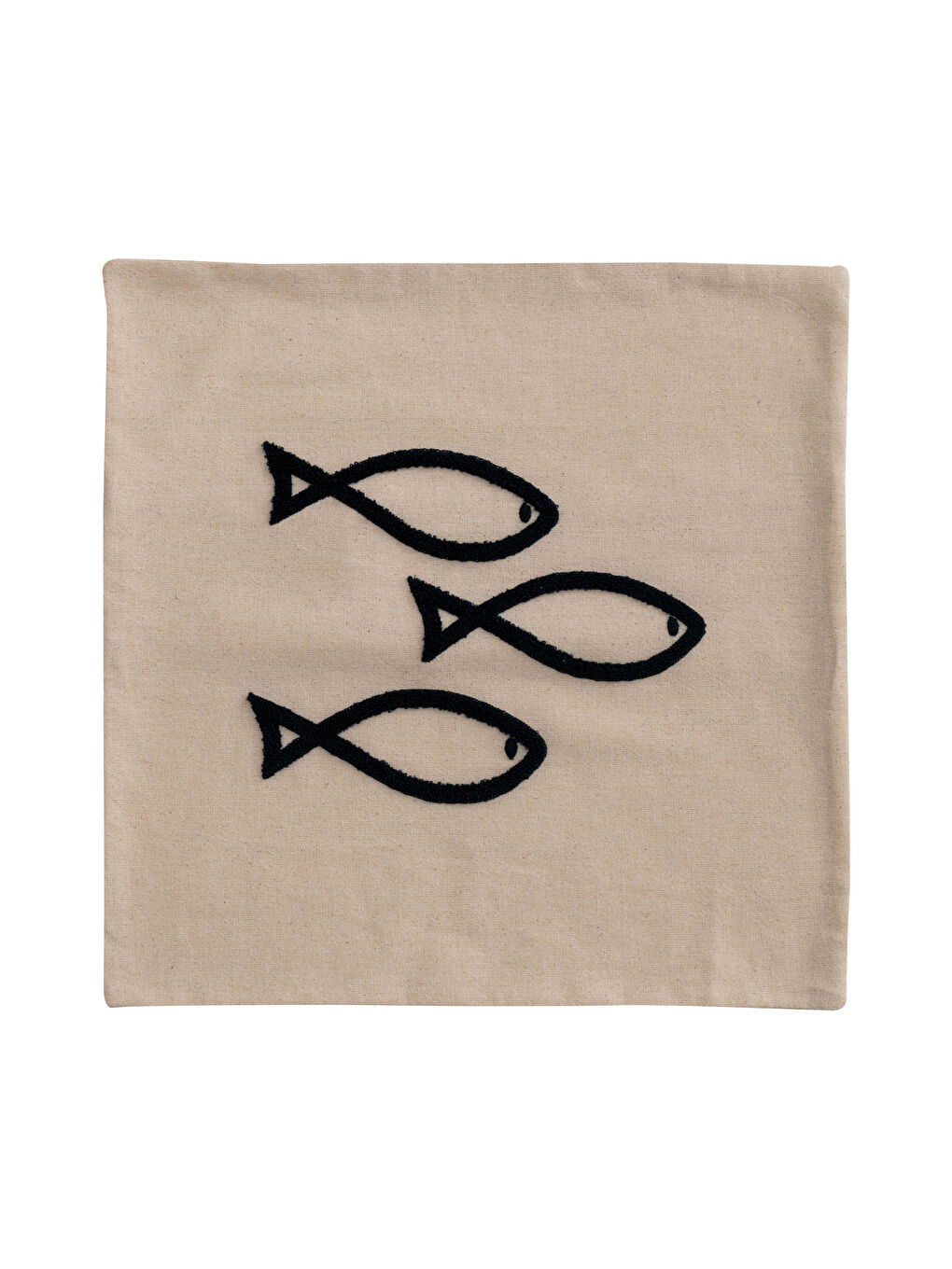 Fish Embroidered Cushion Cover 45x45 Cm -S1K384Z8-LSJ