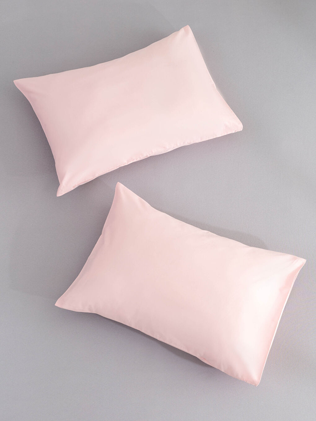 Plain Woven Girl Pillow Cover 2-Pack 50x70 Cm
