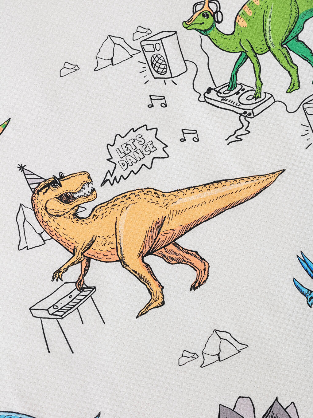 Dinosaur Printed Boys Pique Set-3