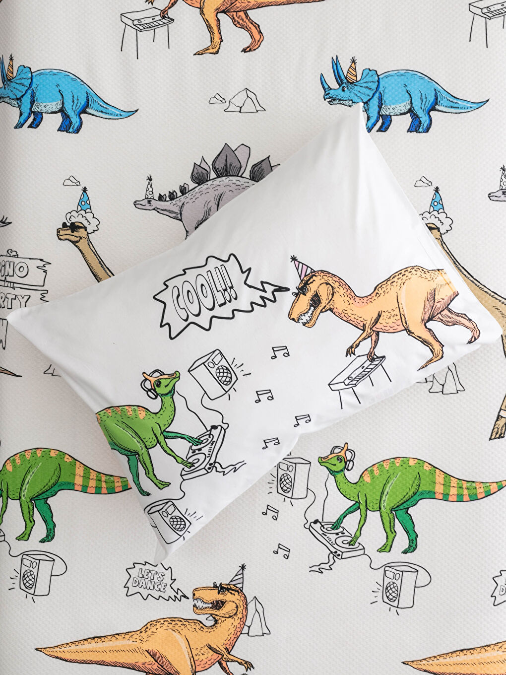 Dinosaur Printed Boys Pique Set-4