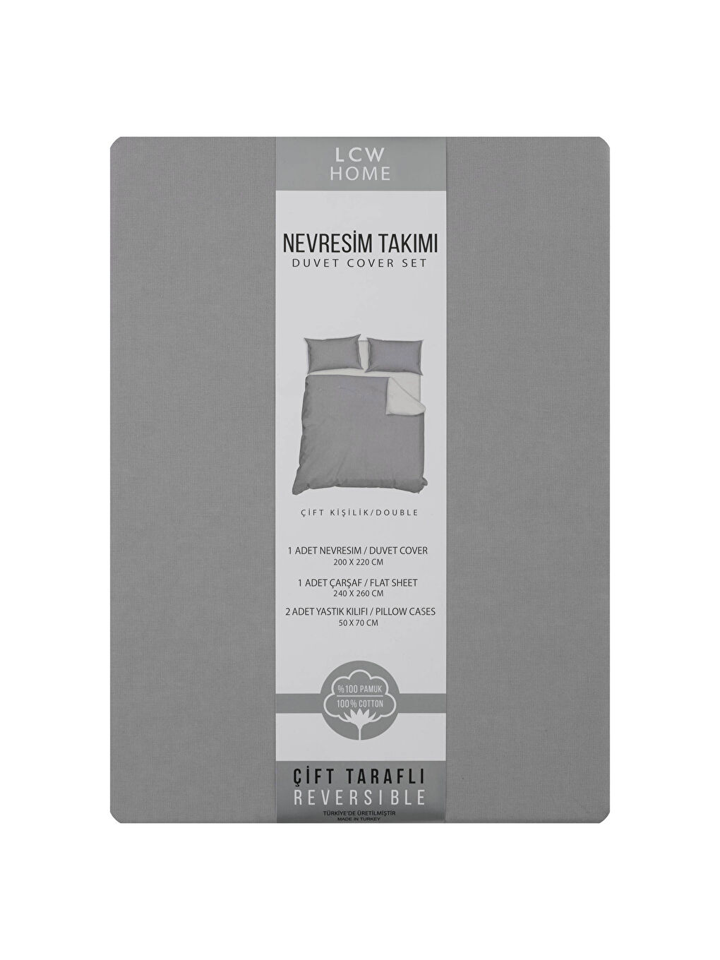 LCW HOME Double-Sided Double Duvet Cover Set -S1KB15Z8-CWL