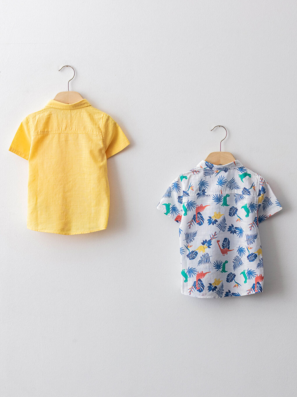 Short Sleeve Poplin Baby Boy Shirt 2 Pieces-1