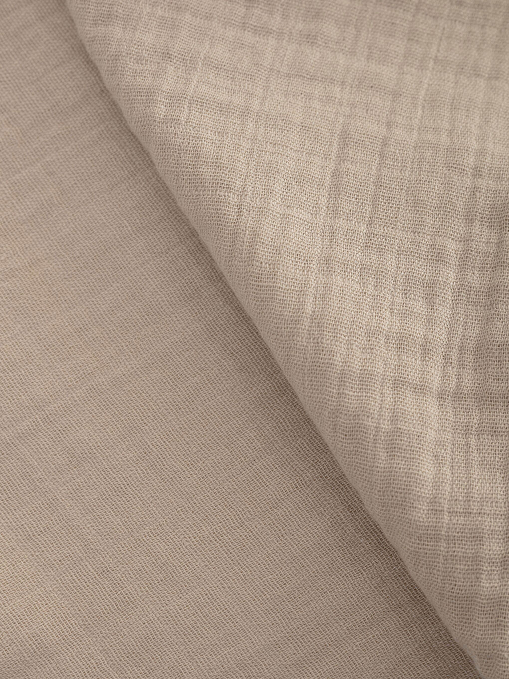 Bej Çift Kişilik Pamuklu Yatak Örtüsü ve Yastık Kılıfı-2