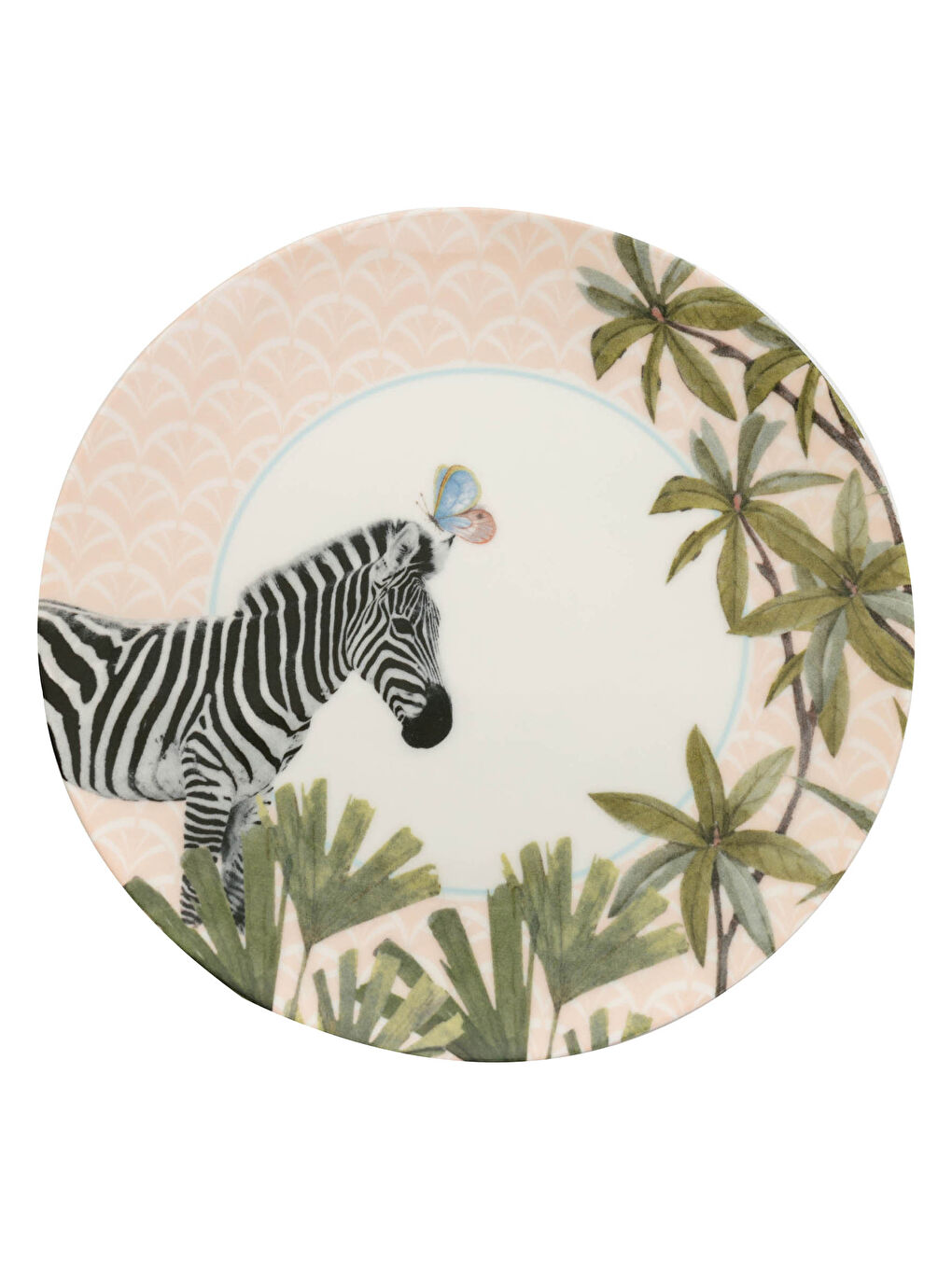 Assiette En Porcelaine À Motif Zèbre 25 Cm-3