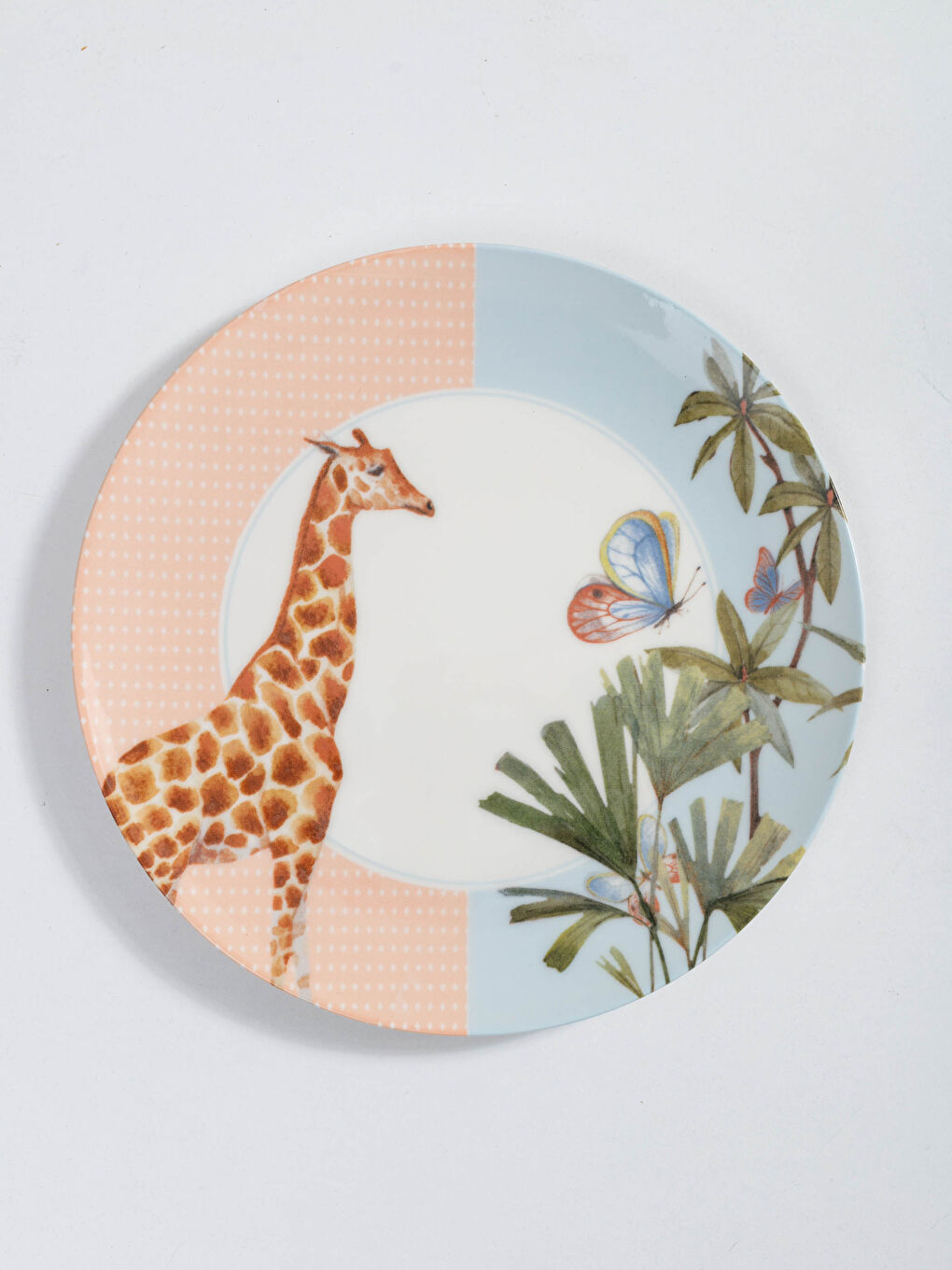 Assiette en Porcelaine à Motif Girafe 25 Cm-2