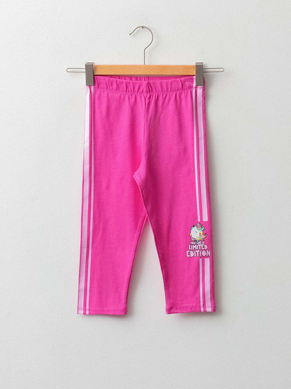 Elastic Waist Printed Cotton Girls Tights