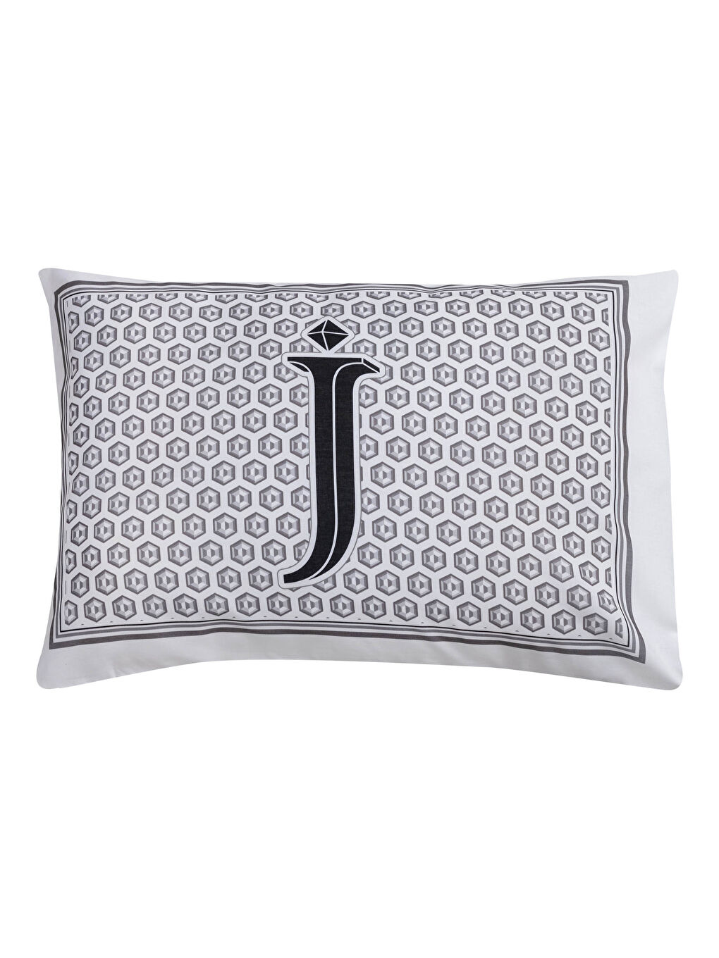 Letter “J” Printed Pillow Case 50x70 Cm-2