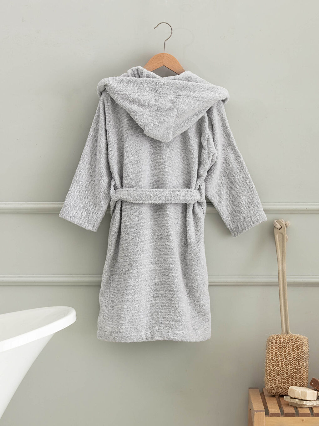 Peignoir Garçon À Capuche-1