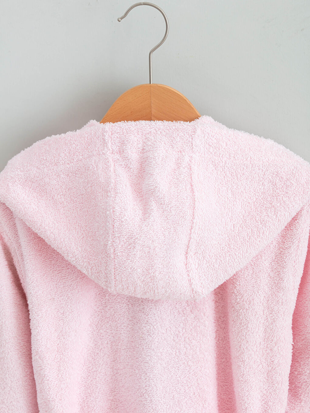 Hooded Collar Girl Bathrobe-3