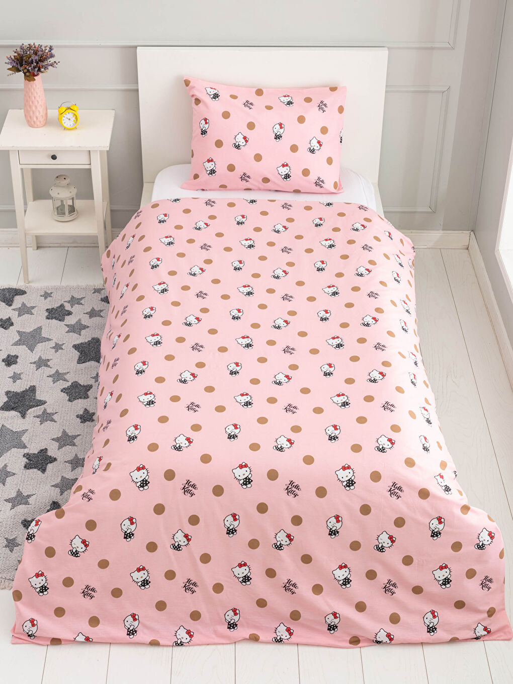LCW HOME Hello Kitty Licensed Woven Girls' Duvet Cover Set -S1L193Z4-F9C