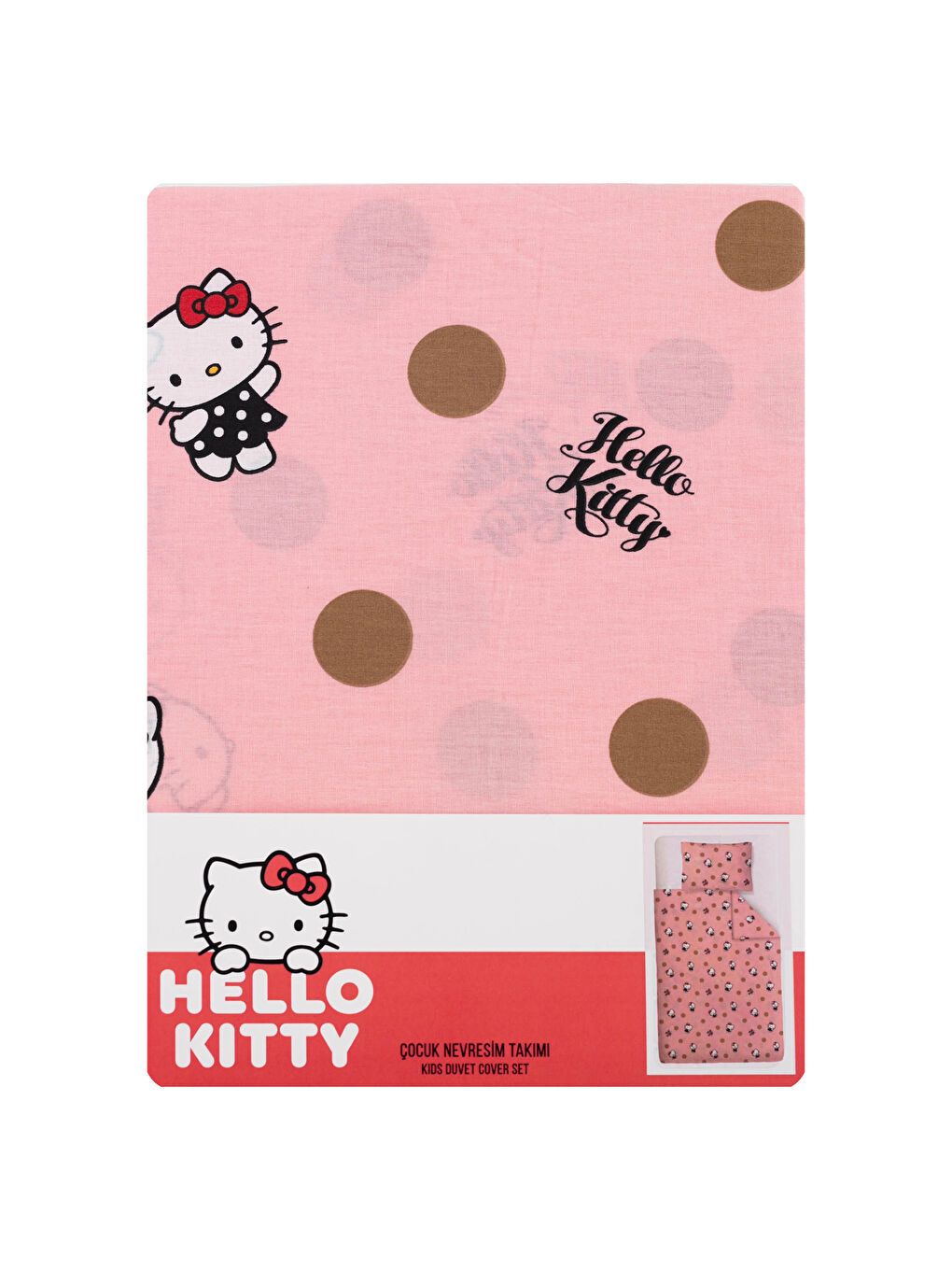 LCW HOME Hello Kitty Licensed Woven Girls' Duvet Cover Set -S1L193Z4-F9C