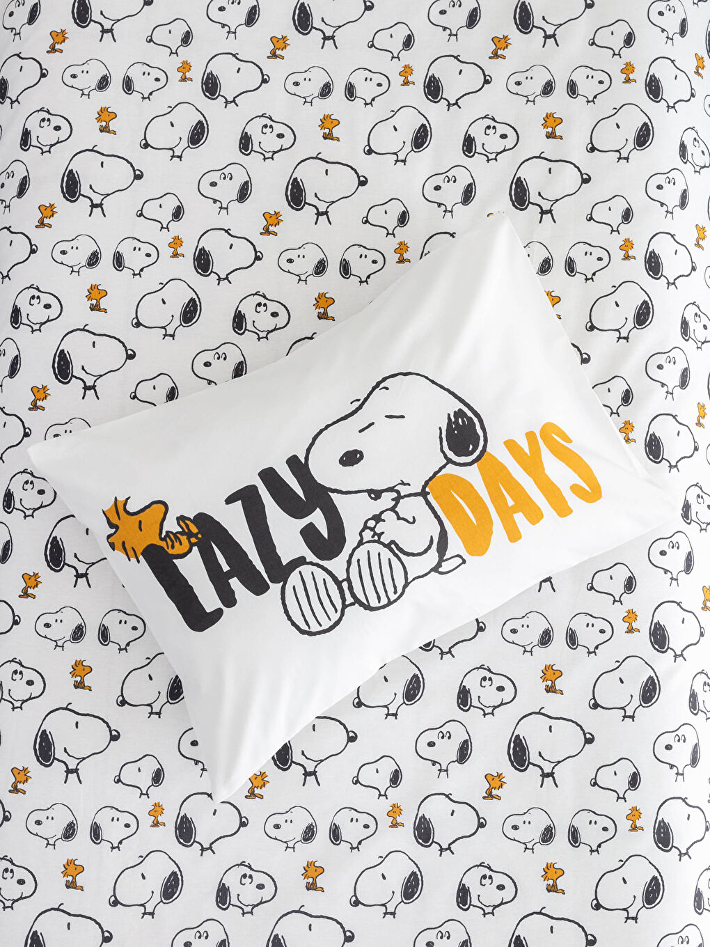 Karışık Snoopy Lisanslı Dokuma Erkek Çocuk Nevresim Takımı-1