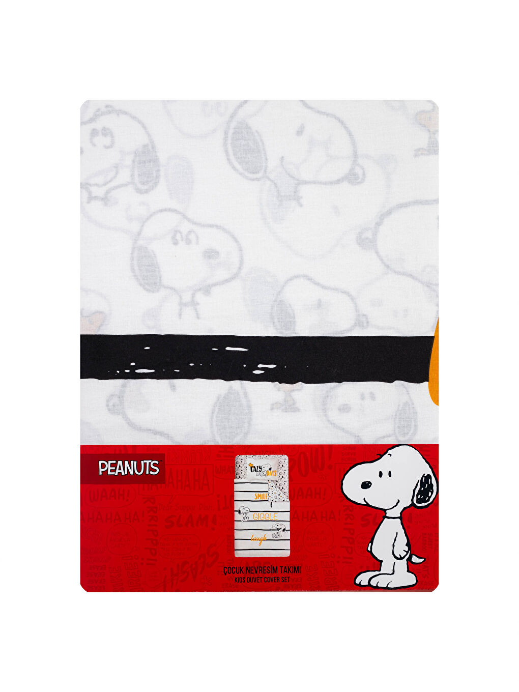 Karışık Snoopy Lisanslı Dokuma Erkek Çocuk Nevresim Takımı-6