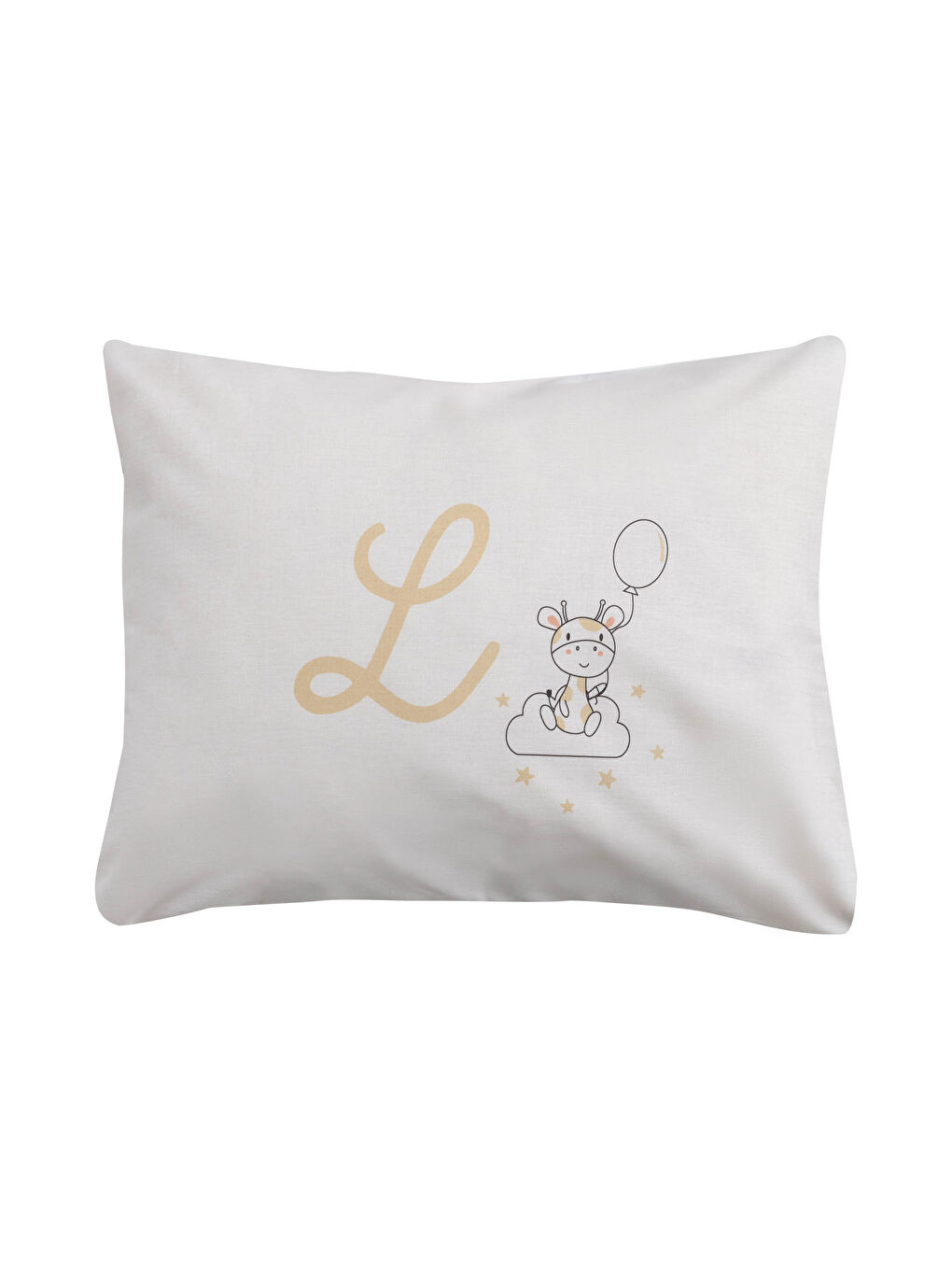 غطاء مخدة أطفال مطبوع حرف L مقاس 35x45 سم-5