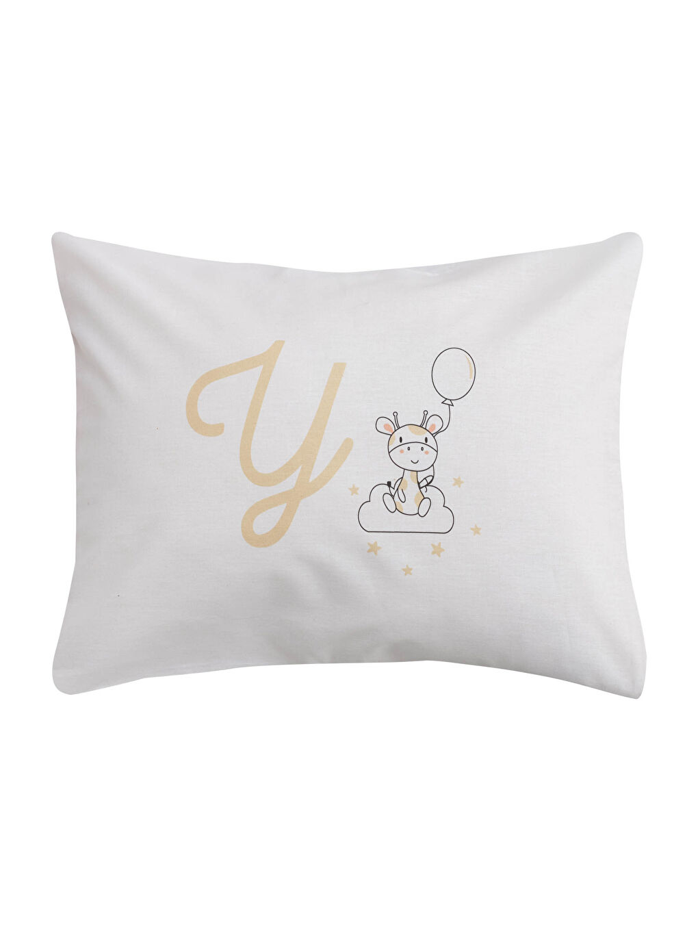 Taie d'oreiller pour bébé imprimée lettre Y 35x45 cm-2