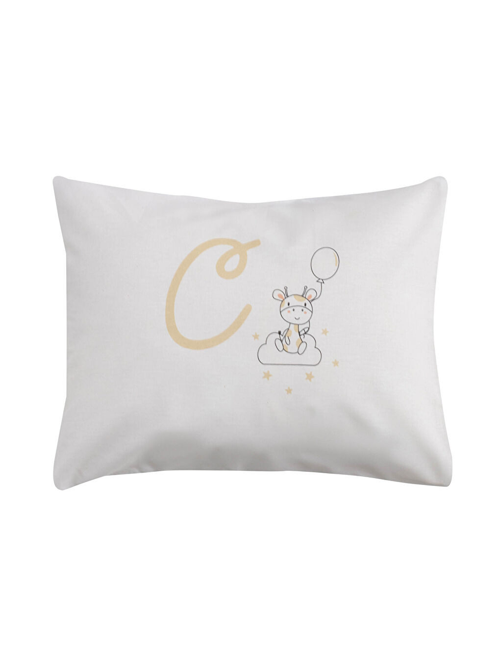 Letter C Printed Baby Pillow Cases 35x45 Cm-2