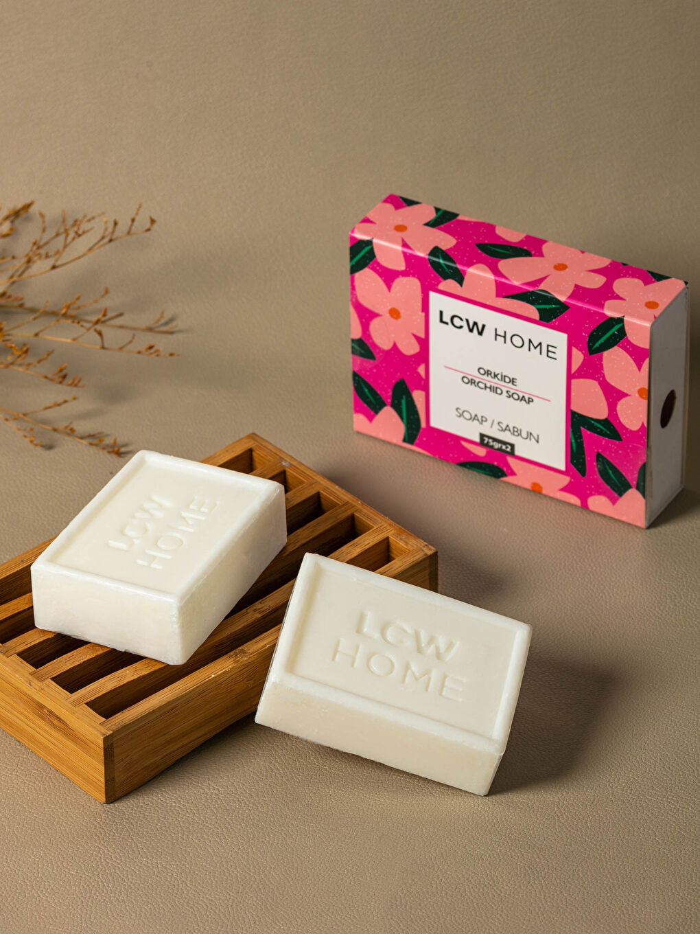 Săpun Solid Parfumat cu Flori de Orhidee 2 Bucăți 75 Gr