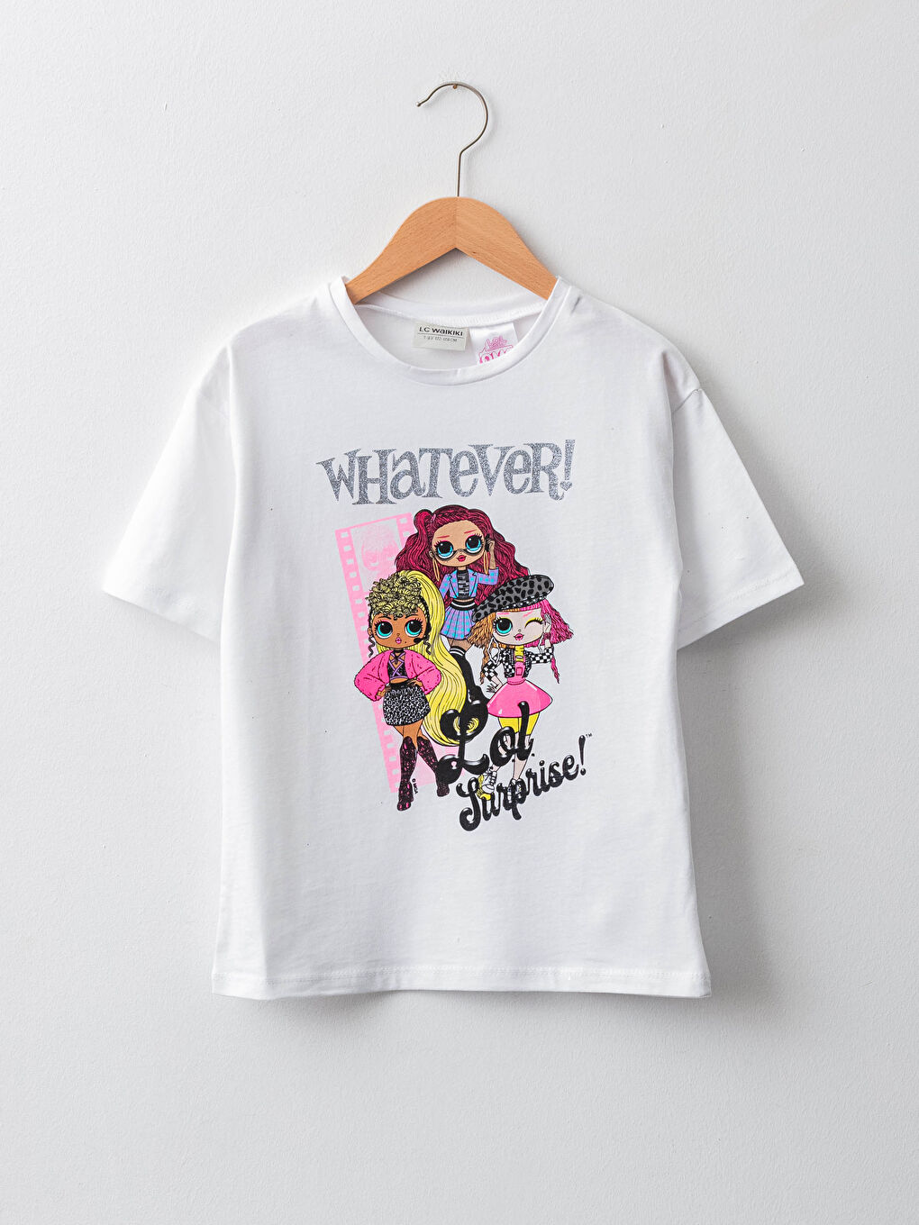 Tricou cu Guler Rotund LOL Surprise OMG Licențiat cu Mânecă Scurtă pentru Fete