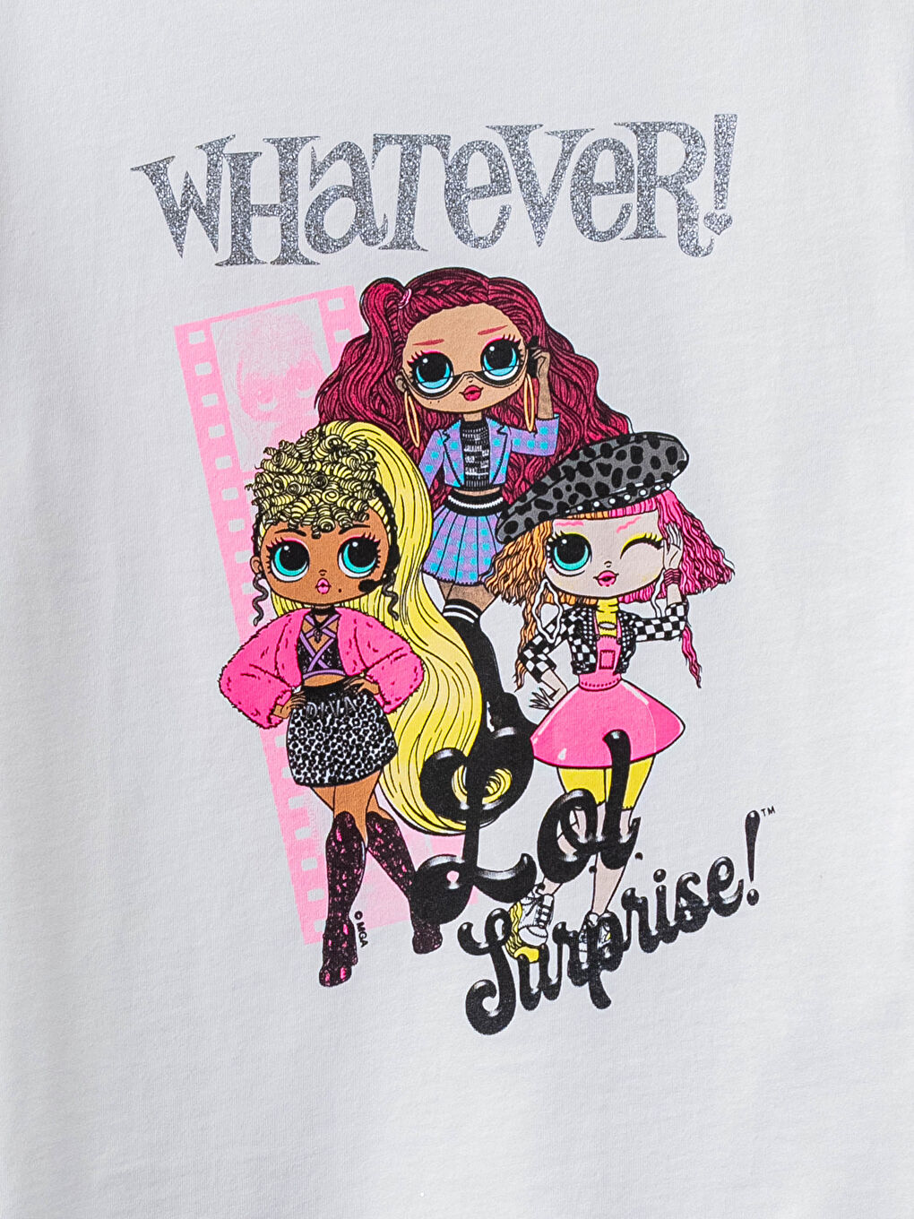 Tricou cu Guler Rotund LOL Surprise OMG Licențiat cu Mânecă Scurtă pentru Fete-2