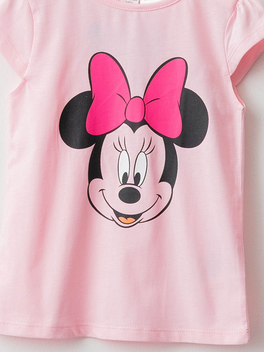 Ensemble de pyjama bébé fille Minnie Mouse imprimé à manches courtes col rond-2