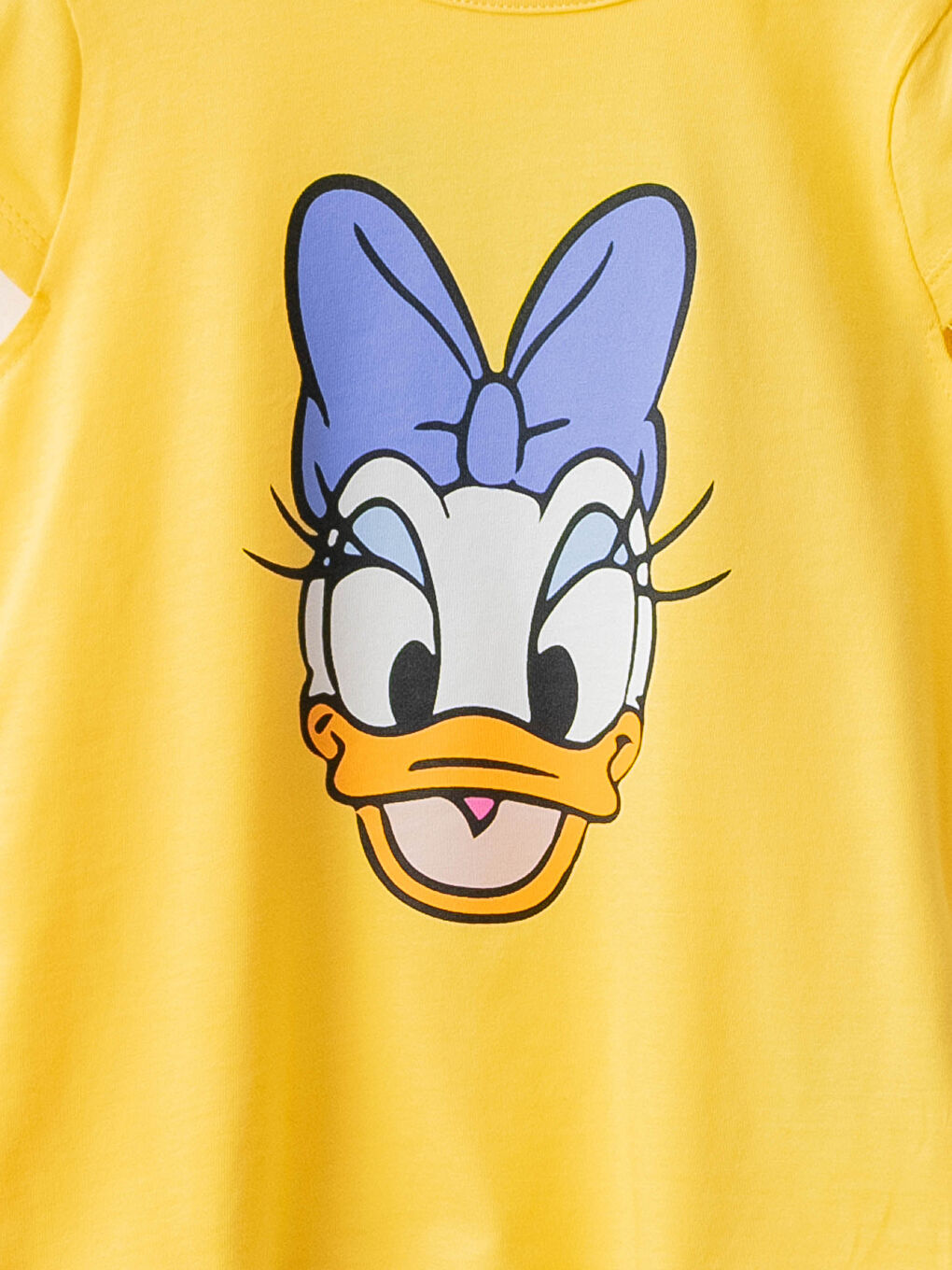 Crew Neck Short Sleeve Daisy Duck Printed Baby Girls' Pyjama Set-2