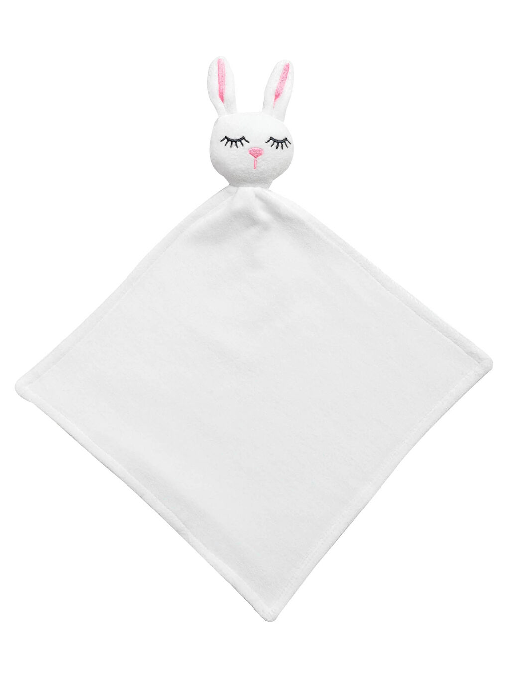 Tavşan Nakışlı Kadife Bebek Ağız Bezi-1