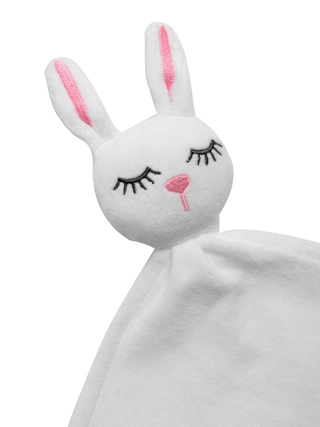 Tavşan Nakışlı Kadife Bebek Ağız Bezi-2