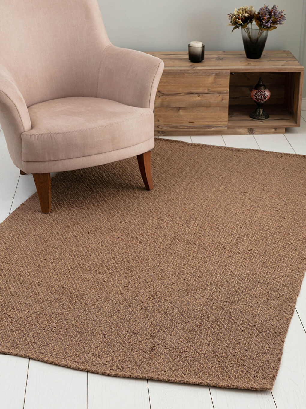 LCW HOME Self-Patterned Jute Carpet 140x200 Cm -S1LF18Z8-RTZ
