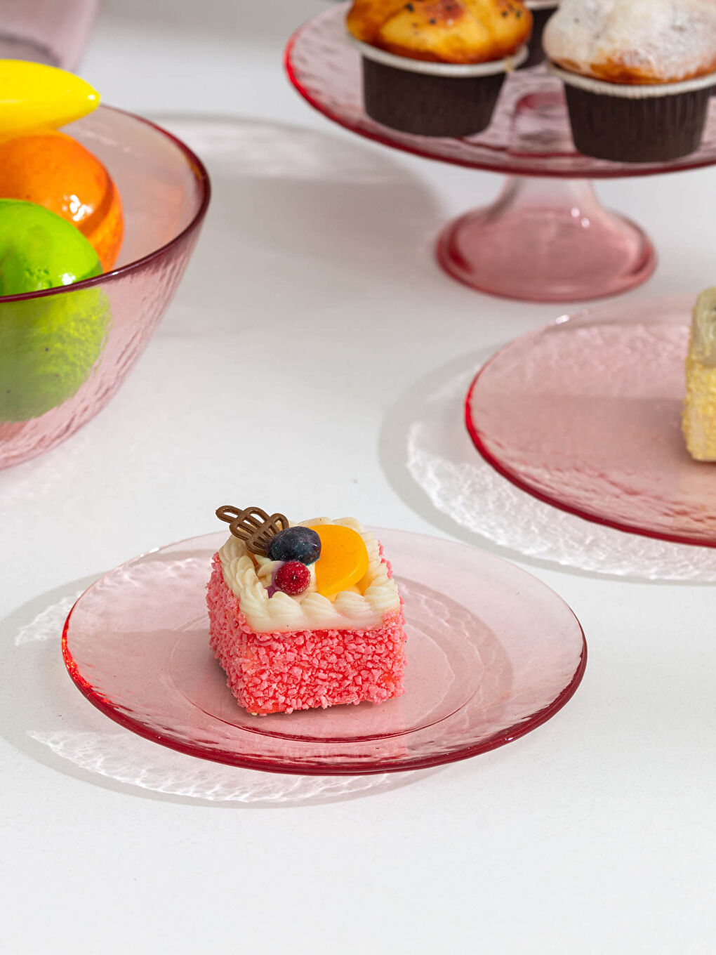 Assiette à Gâteau en Verre 18 Cm