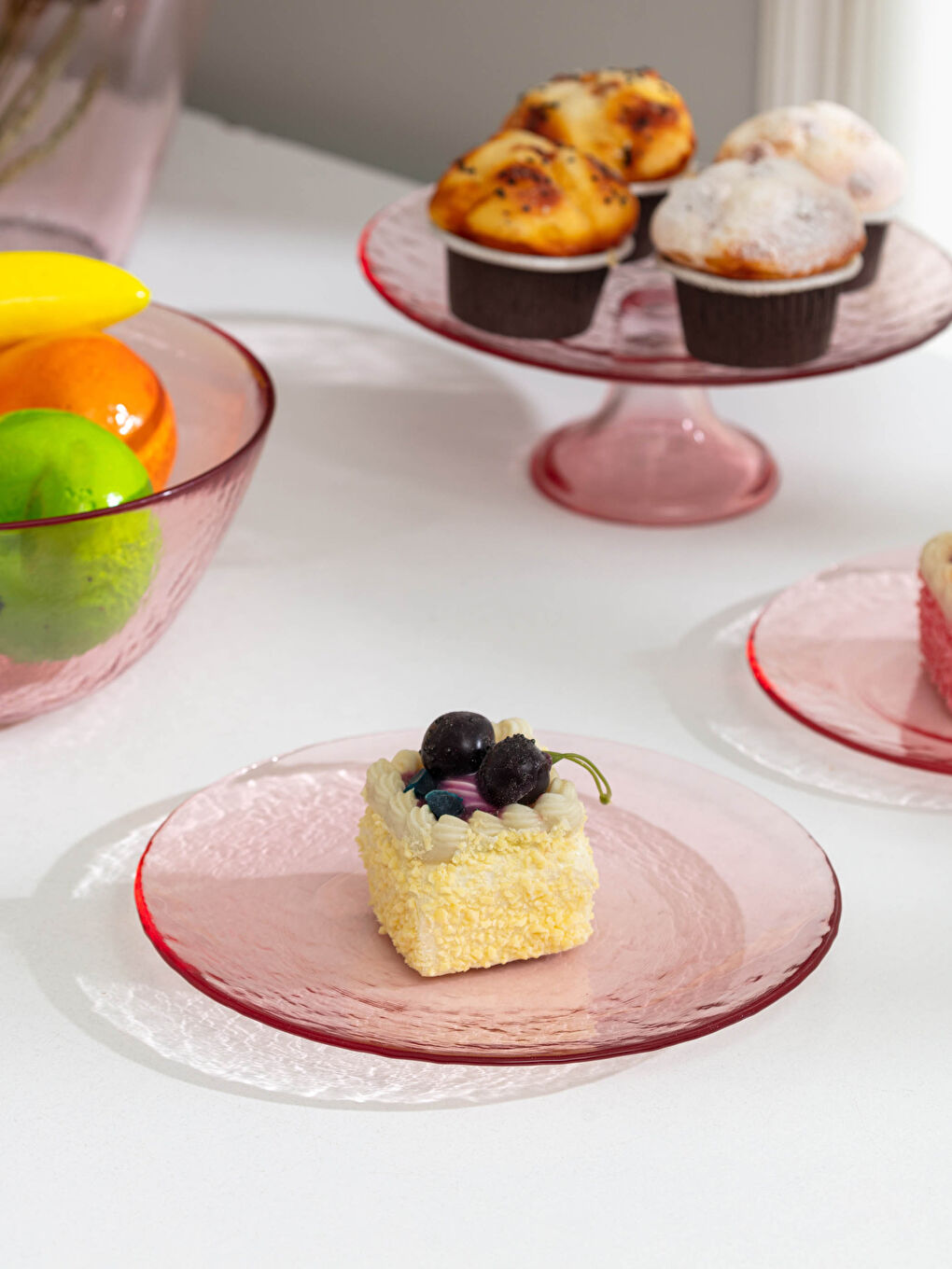 Assiette à Gâteau en Verre 21 Cm