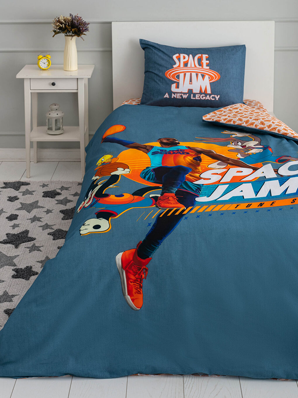 LCW HOME Space Jam Licensed Woven Boys' Duvet Cover Set -S1LG89Z4-F9C