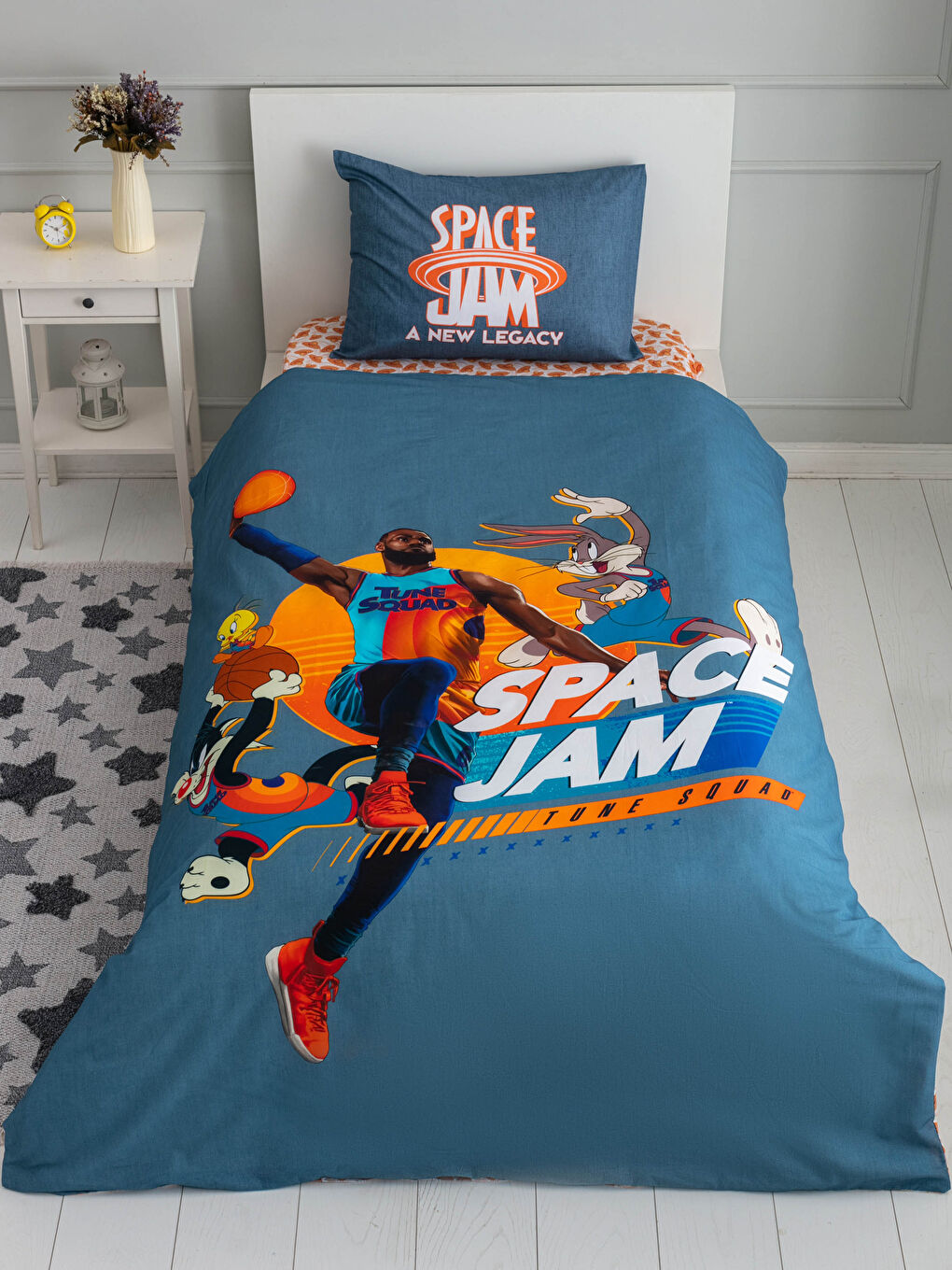 LCW HOME Space Jam Licensed Woven Boys' Duvet Cover Set -S1LG89Z4-F9C