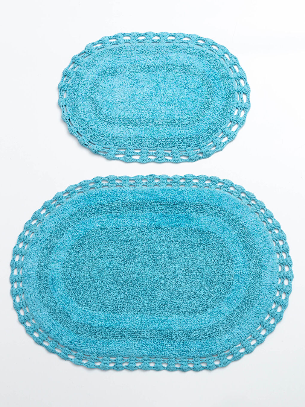 Mavi Desenli Banyo Paspası 2'li-1