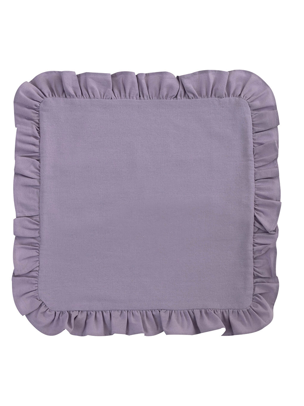 Frilly Plain Cushion Cover 45x45 Cm -S1LL87Z8-LTM