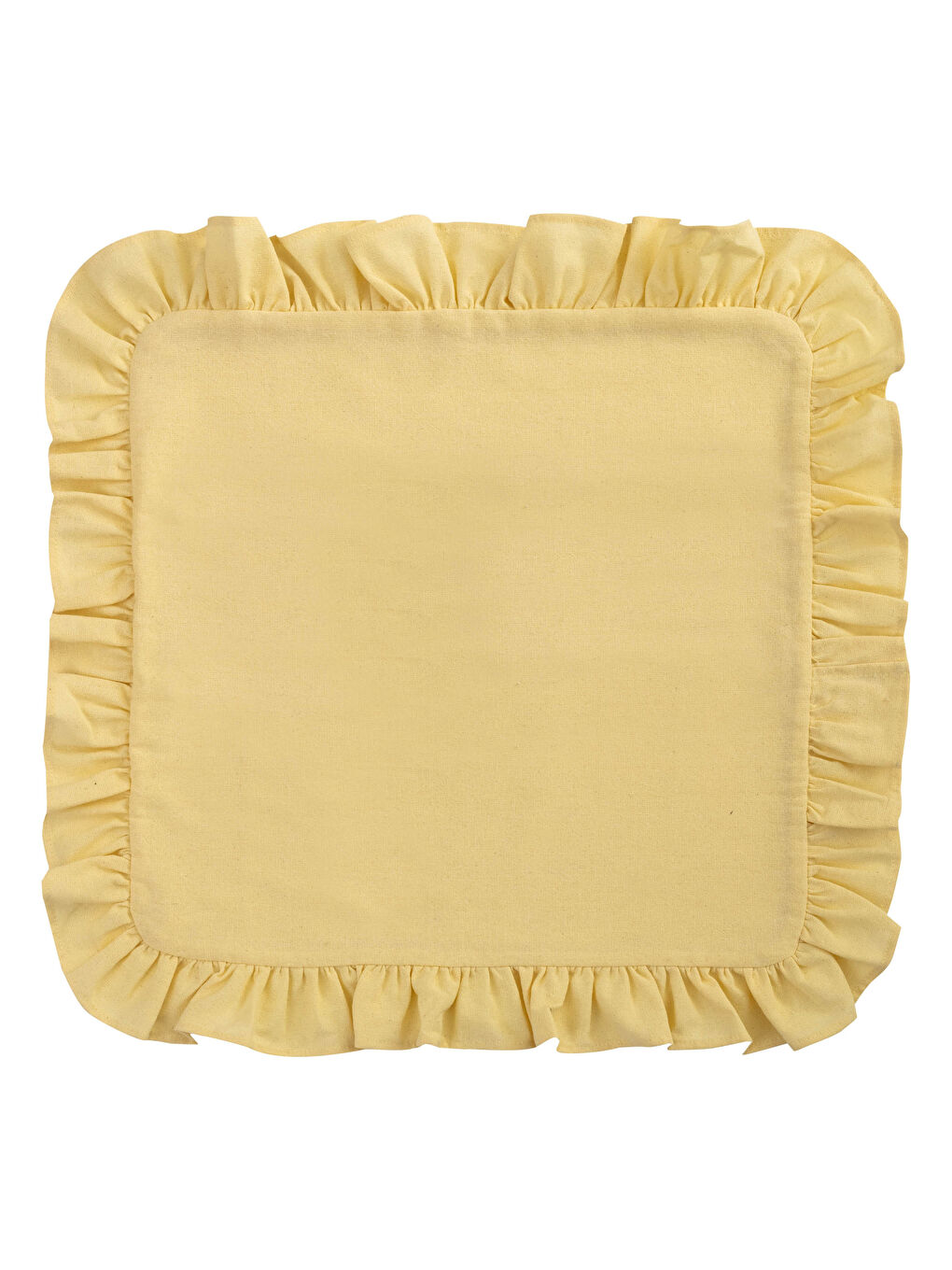 Frilly Plain Cushion Cover 45x45 Cm -S1LL87Z8-LUH
