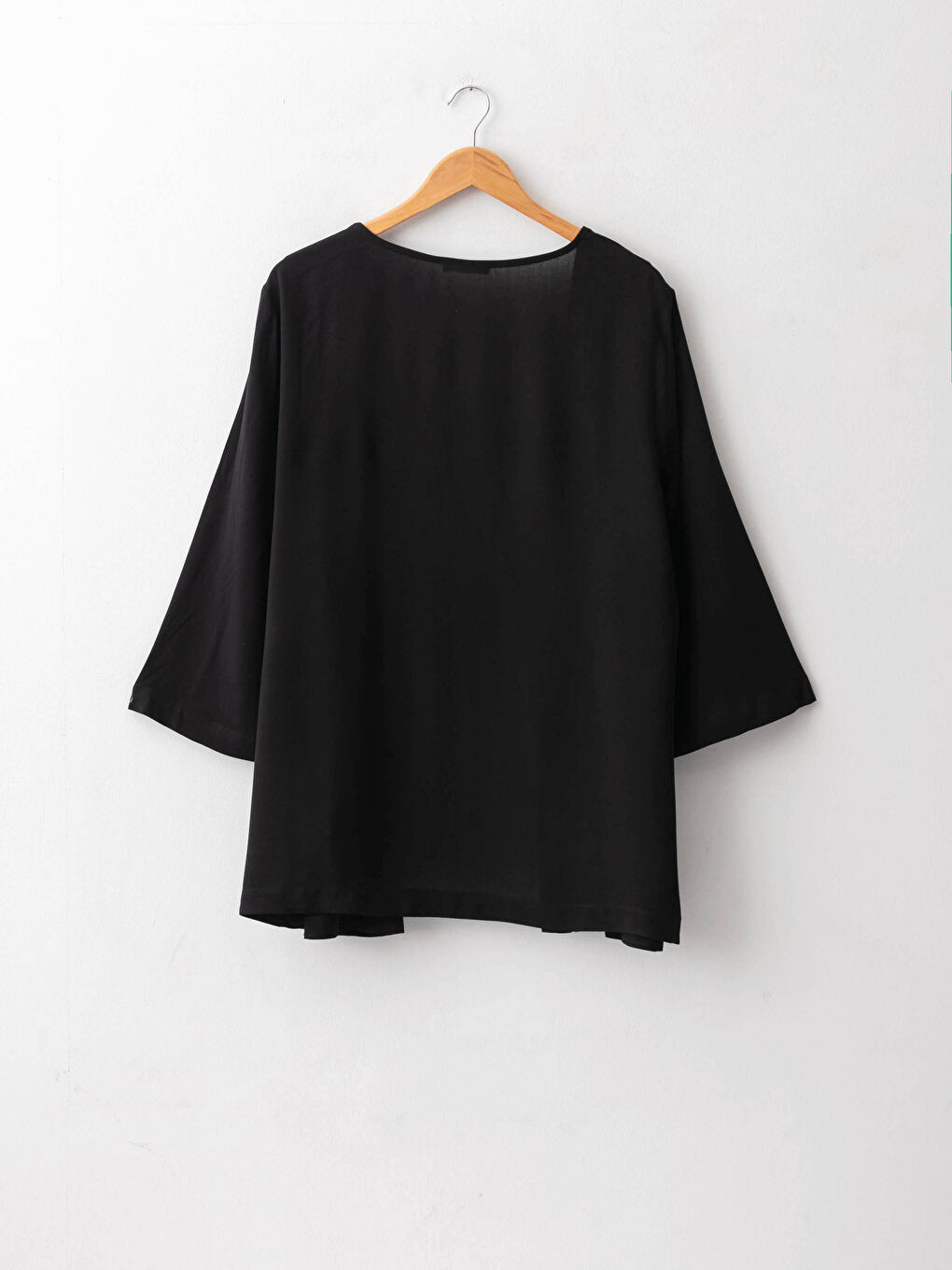 Ζακέτα για Γυναίκες Plus Size Λαιμόκοψη V Κανονική Εφαρμογή Μακρυμάνικο Βισκόζη-6