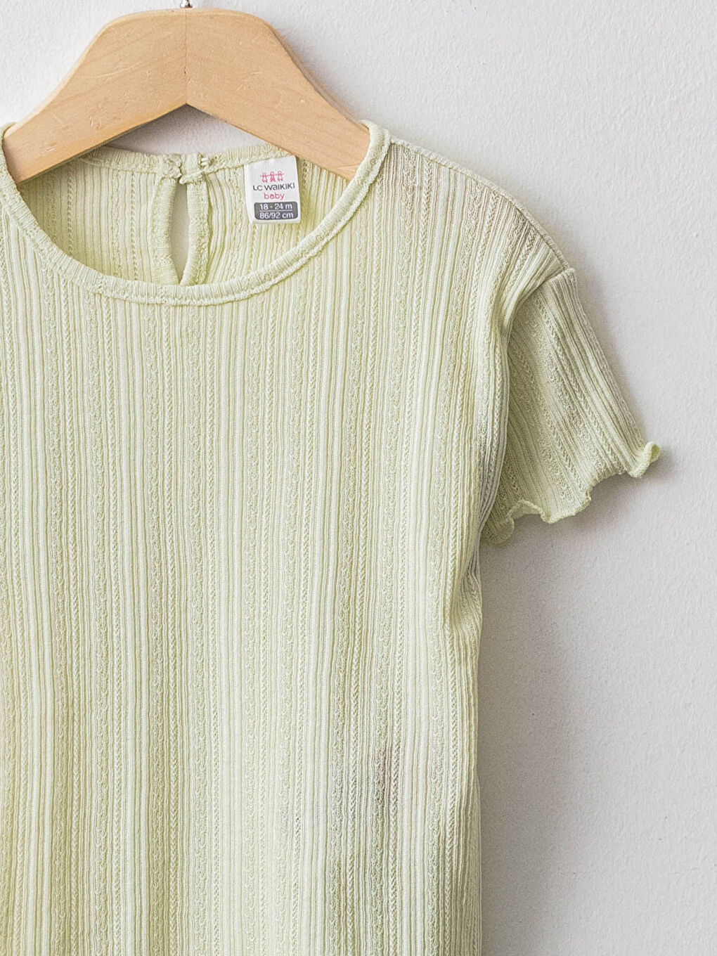 Crew Neck Short Sleeve Basic Baby Girl T-Shirt and Shorts 2-Piece Set-2