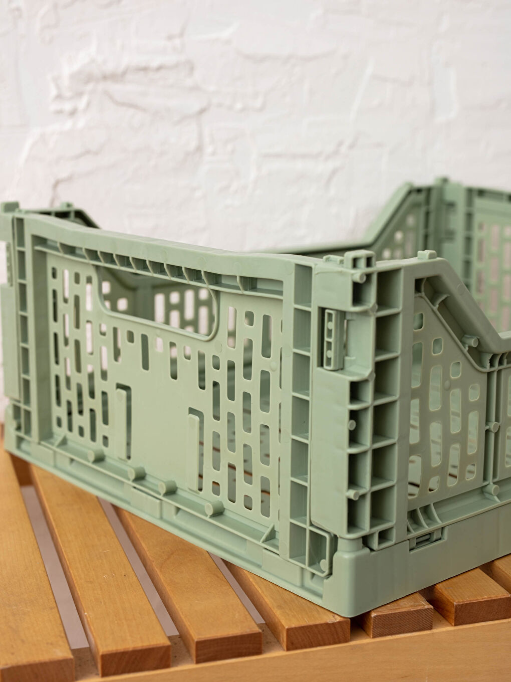 Yeşil Katlanabilir Plastik Organizer Sepet 30x40 Cm 15 LT-1