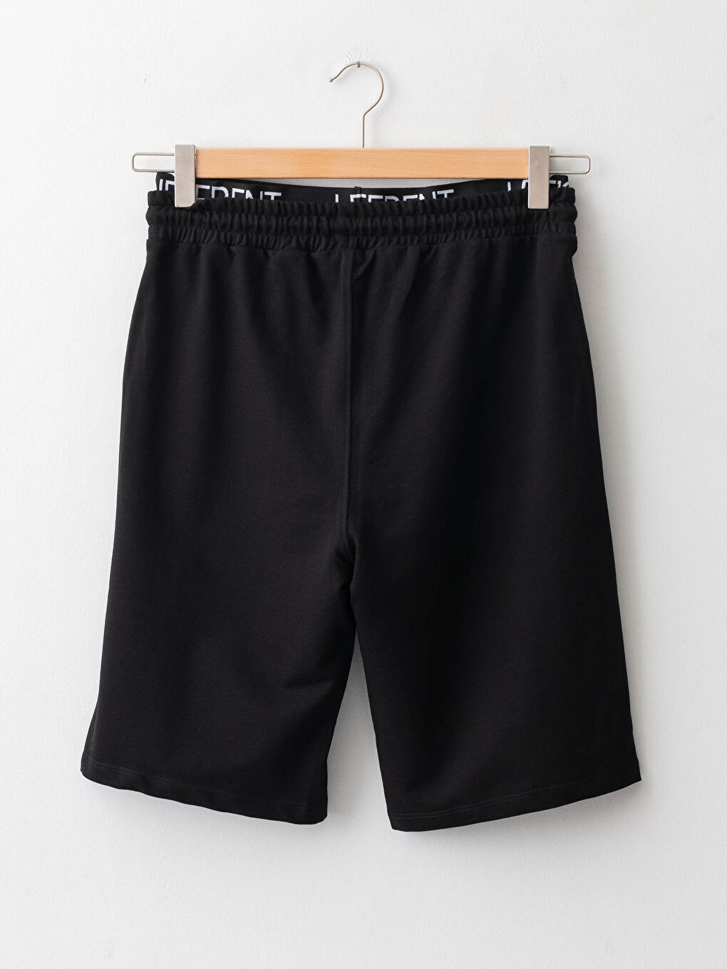 Siyah Slim Fit Bermuda Erkek Şort-1