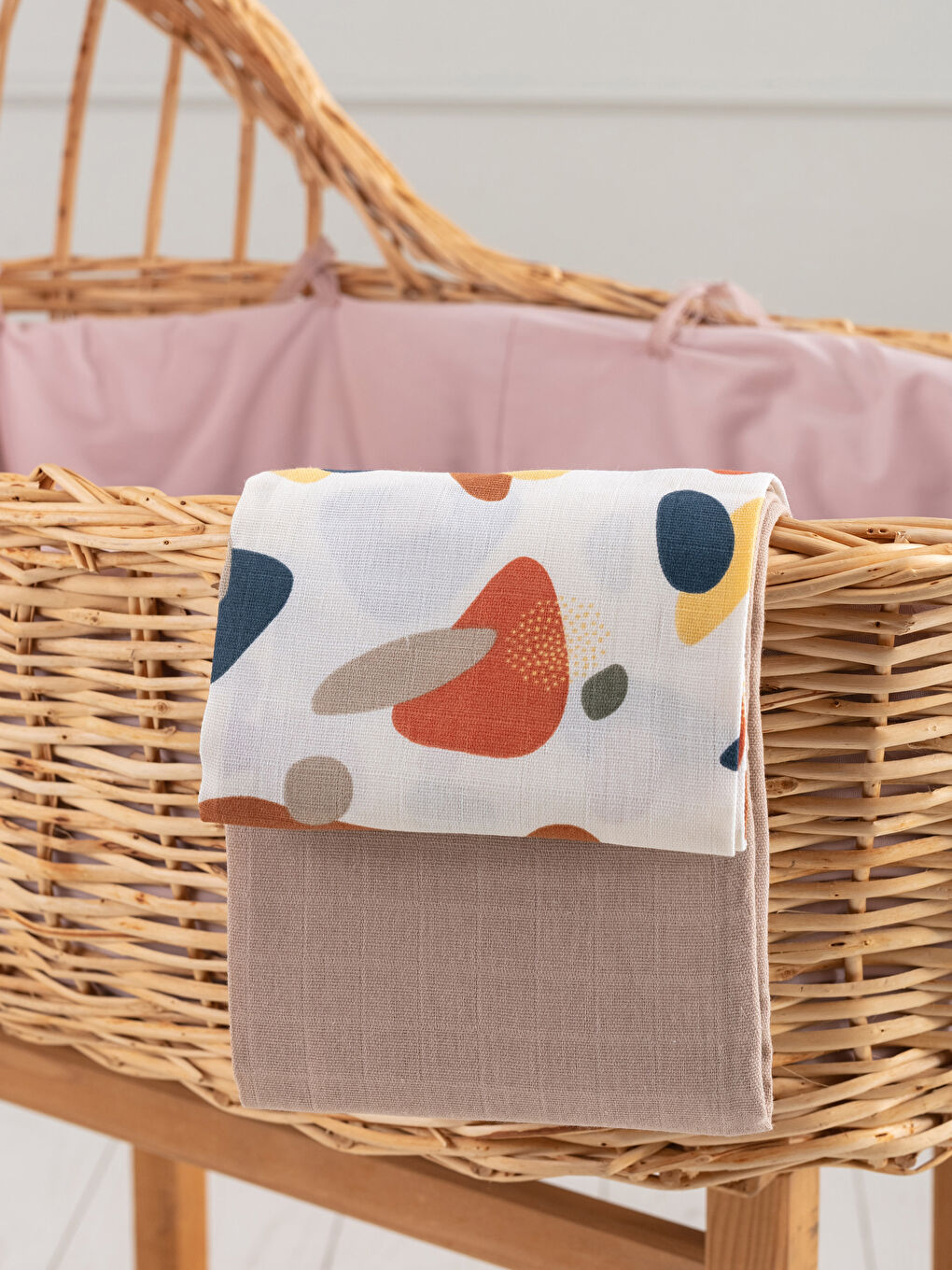 Erkek Bebek Müslin Bez 2'li 65x65 cm-1