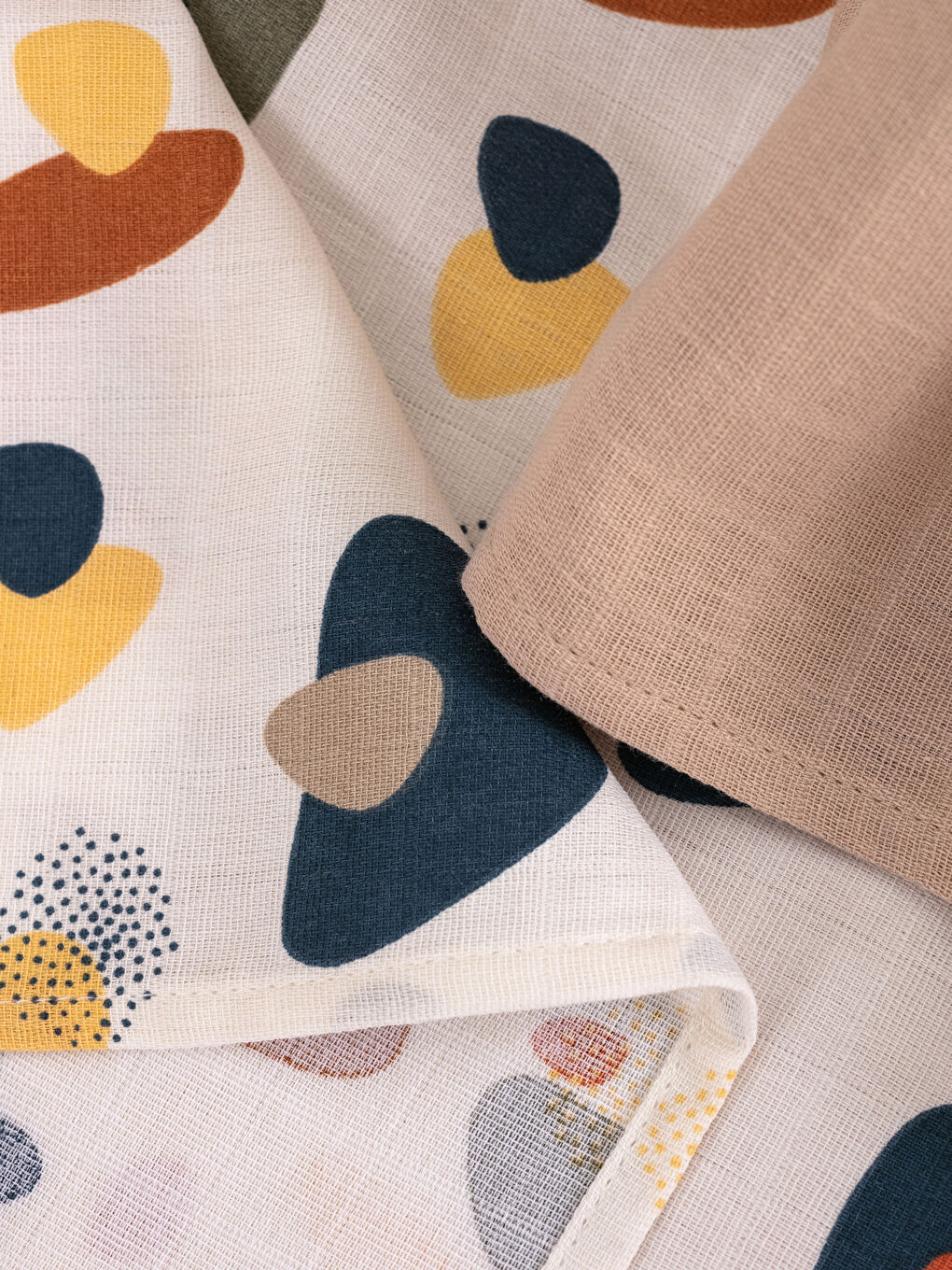 Erkek Bebek Müslin Bez 2'li 65x65 cm-2