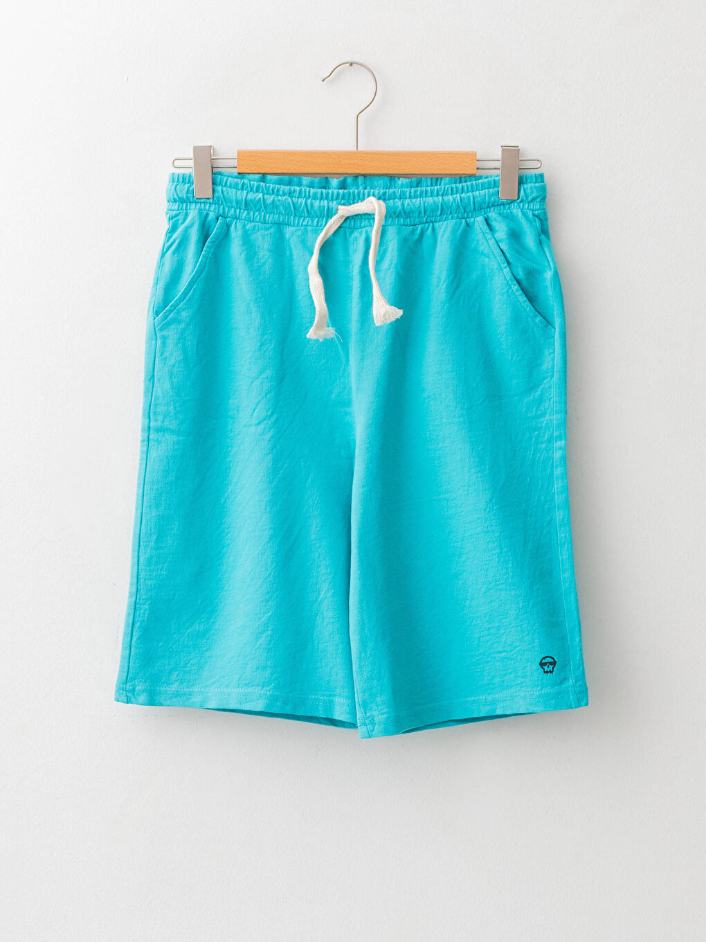 Turkuaz Beli Lastikli Basic Erkek Çocuk Şort