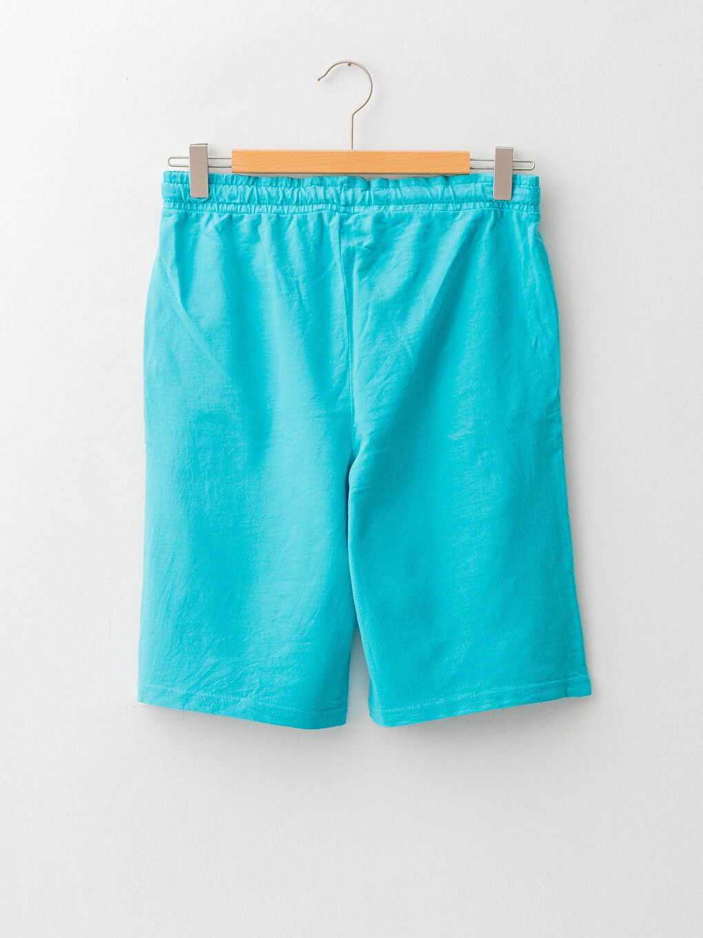 Turkuaz Beli Lastikli Basic Erkek Çocuk Şort-1