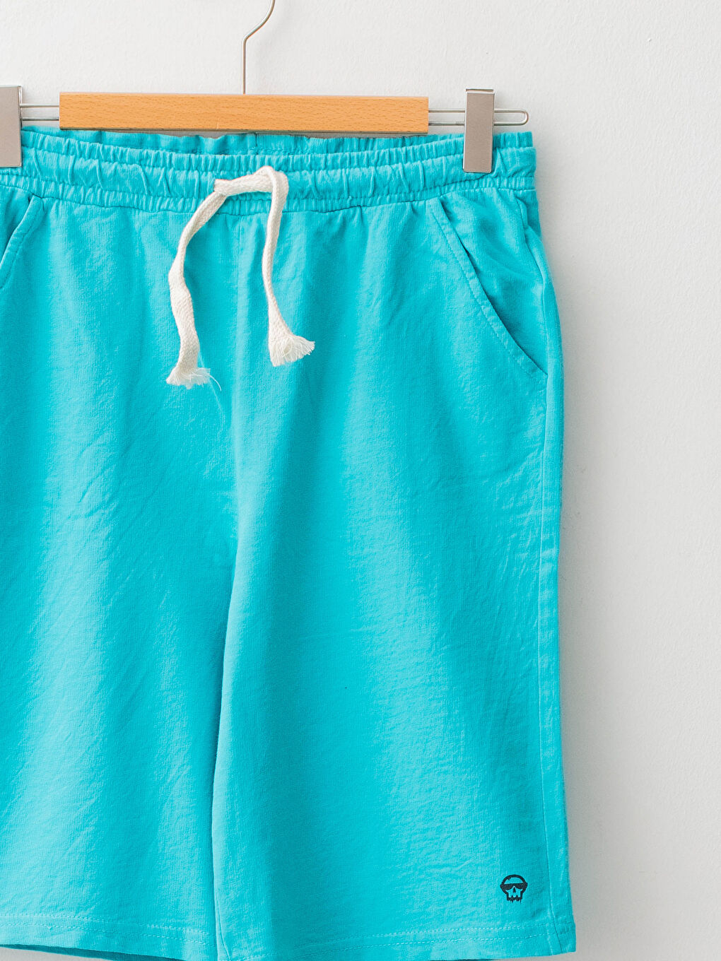 Turkuaz Beli Lastikli Basic Erkek Çocuk Şort-2