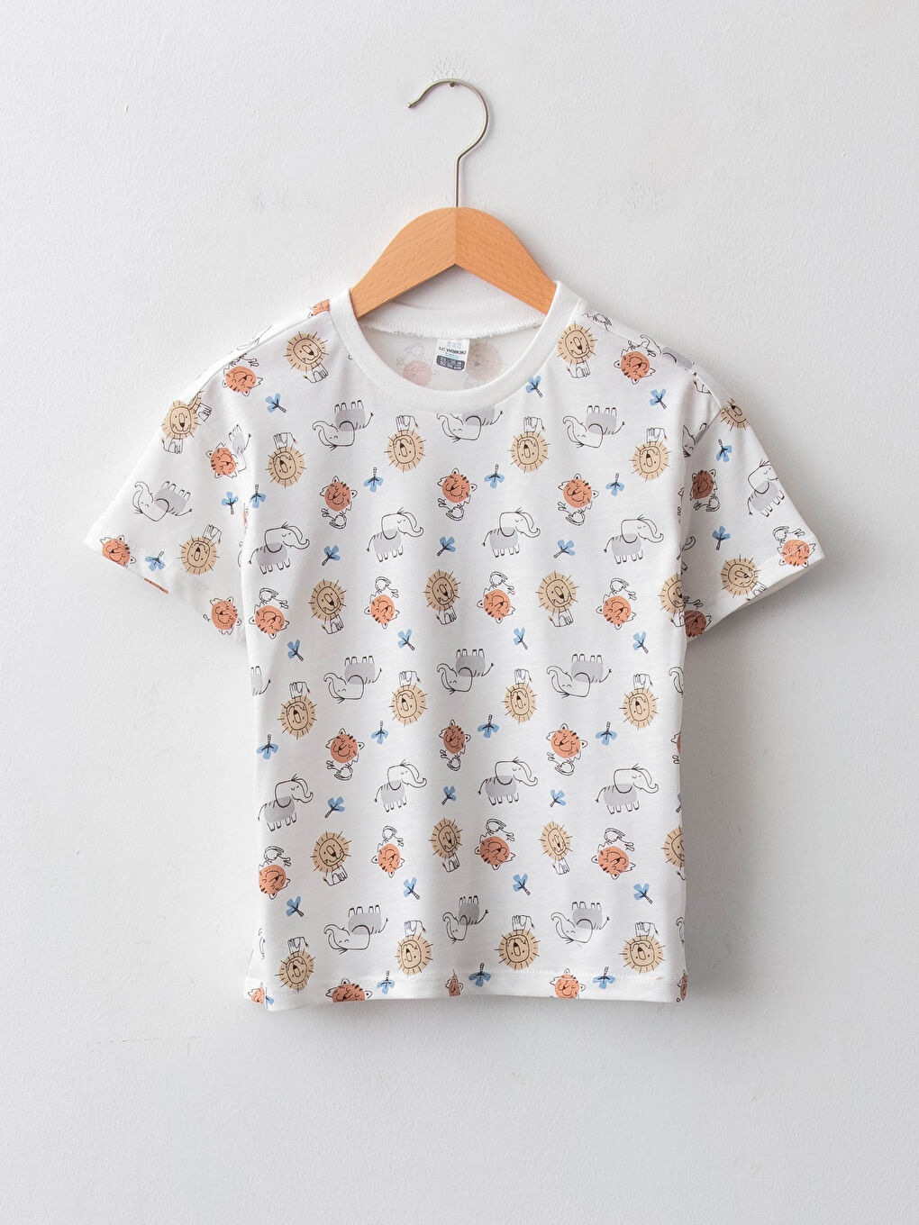 T-shirt bébé garçon imprimé à manches courtes et col rond