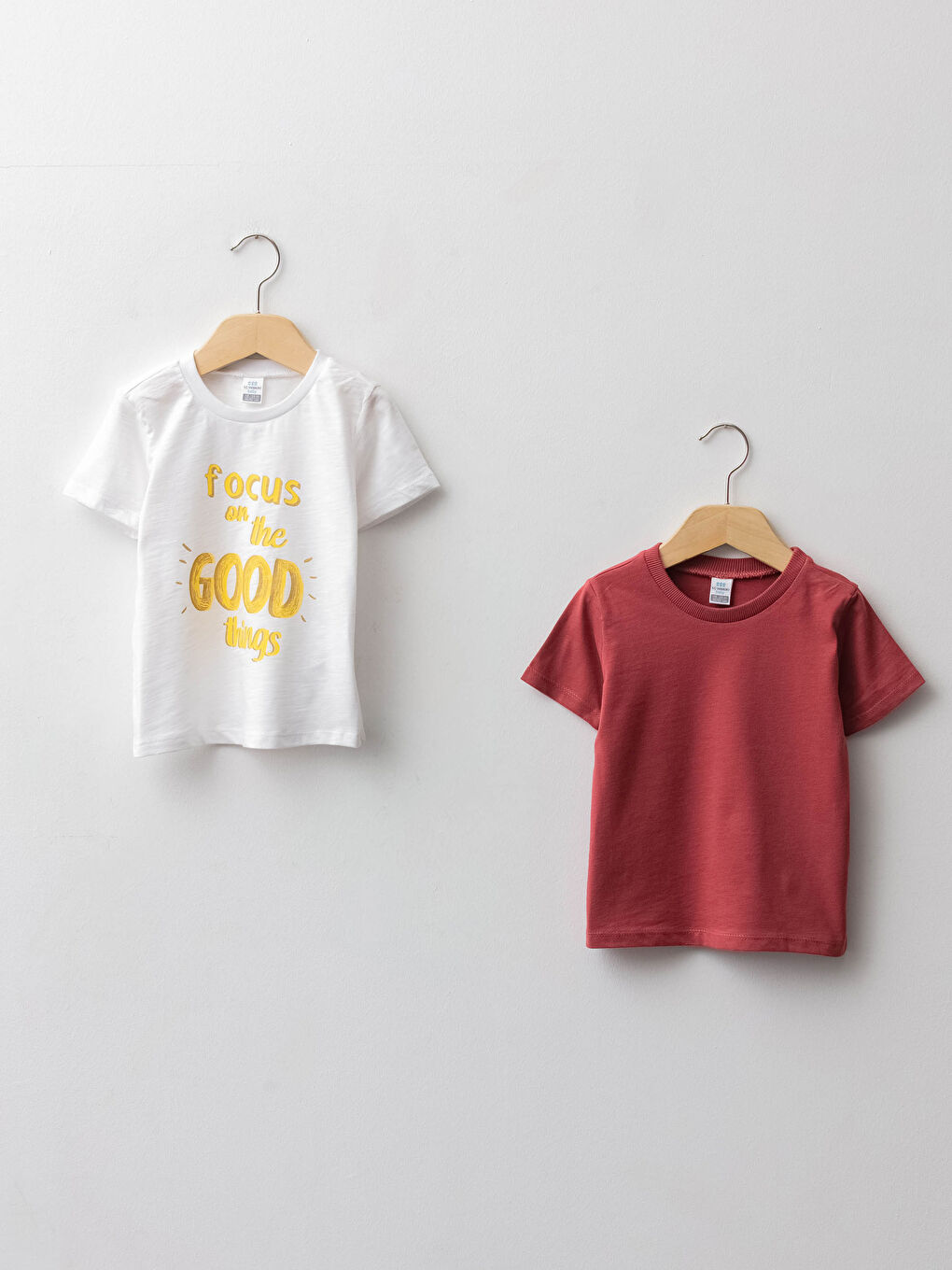 Crew Neck Short Sleeve Baby Boy T-Shirt 2-Pack
